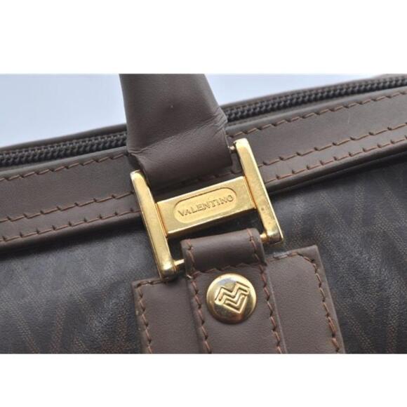 Vintage Valentino Dome Chevron PVC Leather Boston Bag (VAXX099) - Picture 8 of 12